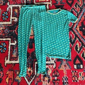 KicKee Pants Kids Green Trees Pajama Set